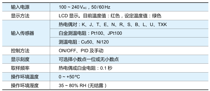 電氣規格